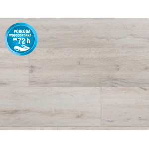 Jasne panele podłogowe t.b.t. z efektem drewna, wodoodporne do 72 godzin.