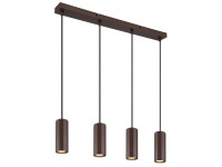 Globo Lampa wisząca JAMES 4xGU10 25W brąz mat