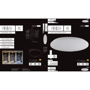 Goldlux Plafon LED PIRIUS z pilotem 100W 3000/4000/6000K max.11200lm
