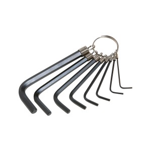 8-częściowy zestaw kluczy trzpieniowych LUX Classic ze stali chromowo-wanadowej.