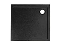 Kerra Brodzik kwadratowy David 80 x 80 x 12 cm czarny