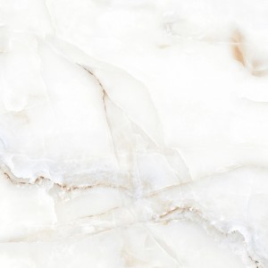 Jasna płytka podłogowa z efektem marmuru. Idealna do stylowych wnętrz.