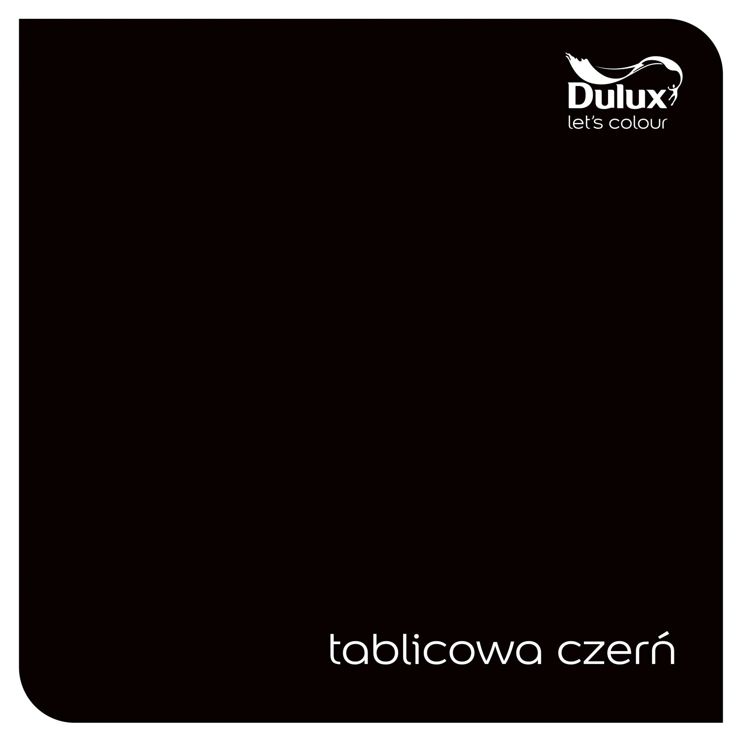Próbka koloru farby do ścian t.b.t. w głębokiej czerni.