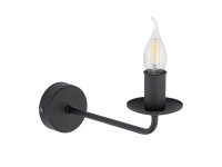 TK Lighting Kinkiet LIMAL czarny 1x40W E14 TK Lighting Kinkiet LIMAL czarny 1x40W E14