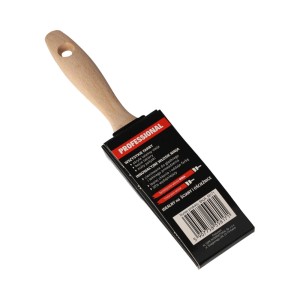 Pędzel t.b.t. z drewnianą rączką do farb i lakierów.