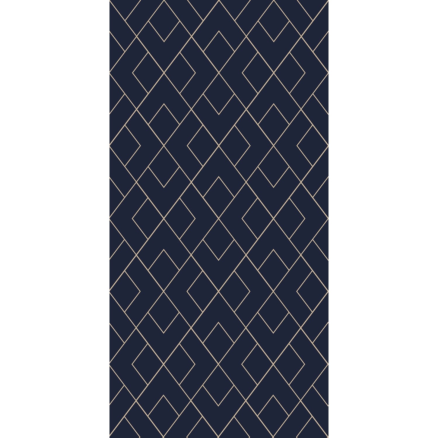 Direct H&G Dywan SOFIA geometria 80 x 150 cm ciemnoniebieski