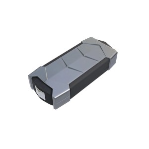 Akcesorium do telefonu komórkowego t.b.t., szare/czarne, prostokątne.