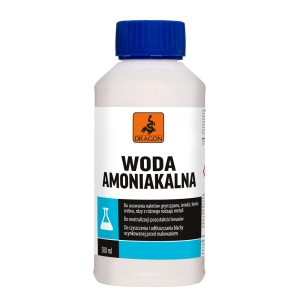 Butelka wody amoniakalnej Dragon, rozpuszczalnik i rozcieńczalnik do różnych zastosowań.