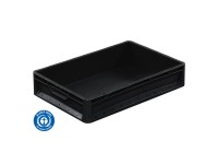 Pojemnik Eurobox 22L czarny 100% recykling