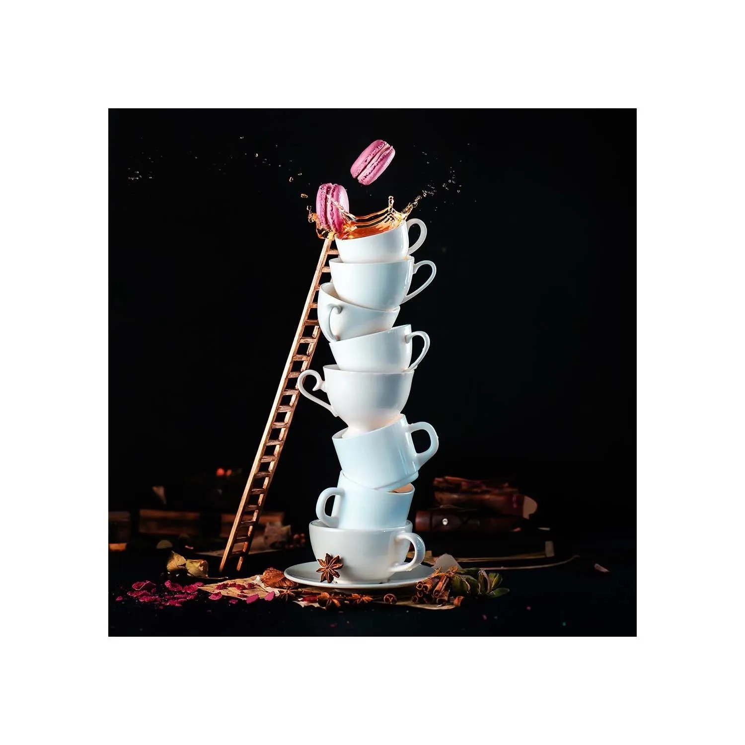 STYLER Obraz Glasspic LADDER GL505 30 x 30 cm