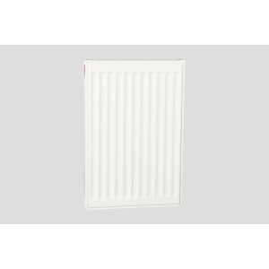 Biały grzejnik t.b.t. do montażu na ścianie. Ogrzewanie do wnętrz.