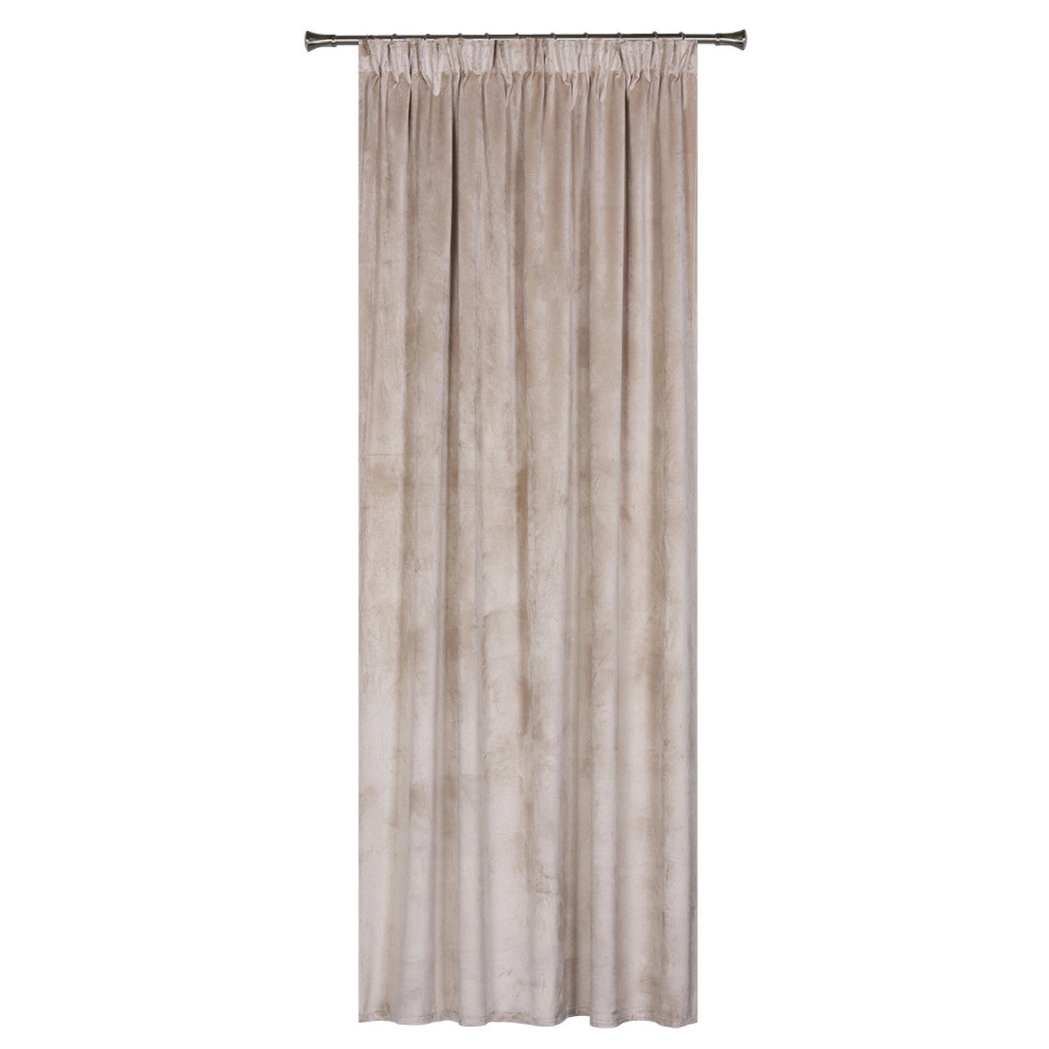 Zasłona VELUTTO na taśmie 140 cm x 260 cm beżowa