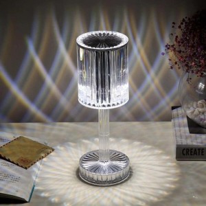 Düwi Lampka stołowa akumulatorowa RGB CRISTAL KARTELLO
