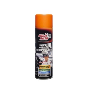 Spray do czyszczenia kokpitu do pielęgnacji samochodu, marka Moje Auto.