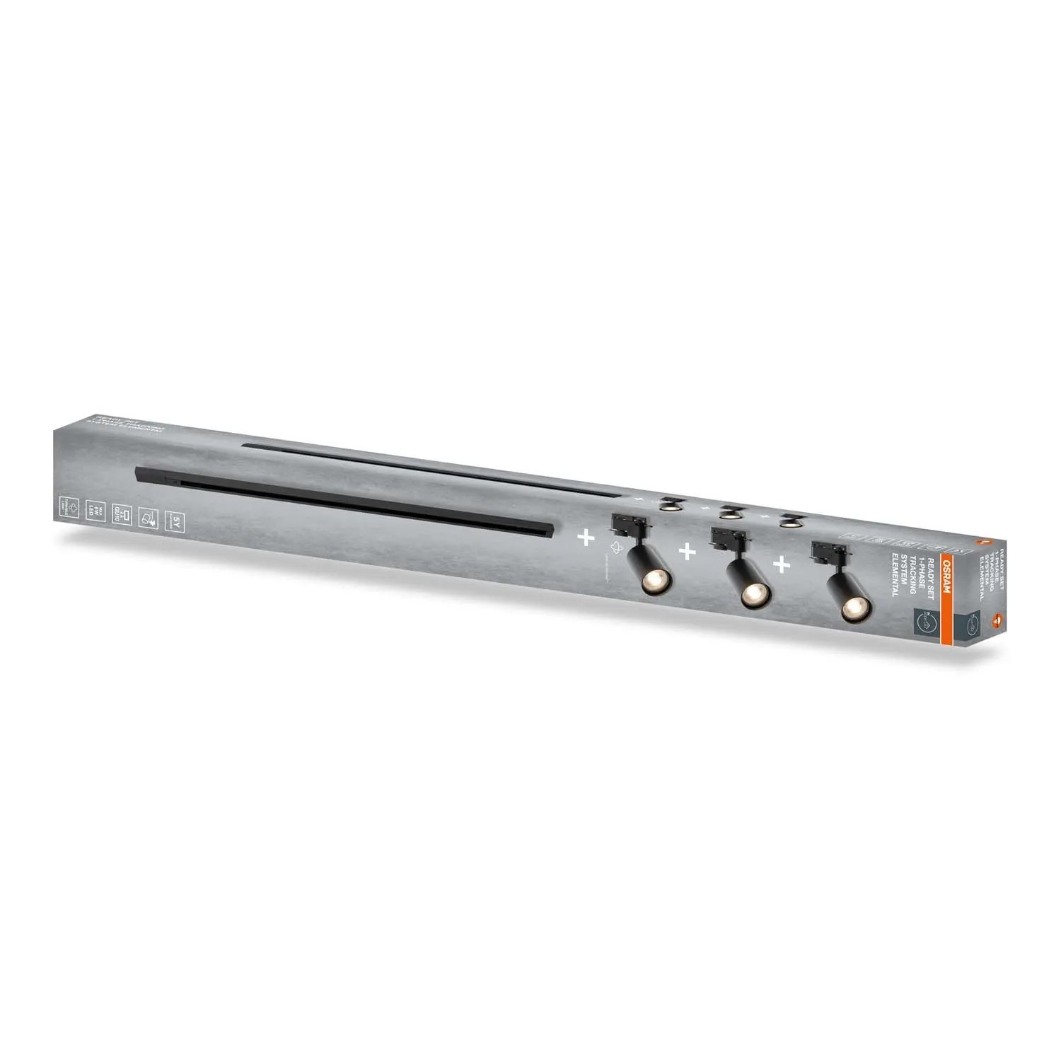 Osram Zestaw szynowy 3xGU10 max. 6W LED 1m czarny