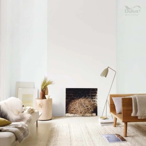 Pokój dzienny z farbą do ścian. Jasna, przyjazna atmosfera z nowoczesnym wnętrzem. Pomysły na aranżację kolorystyczną Twojego domu.