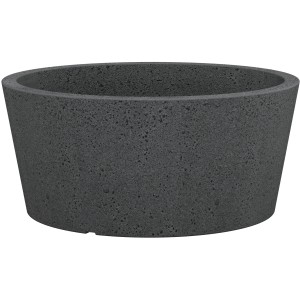 Scheurich C-Cone misa do sadzenia, Ø 39 cm, Stony Black, z tworzywa sztucznego o wyglądzie betonu.