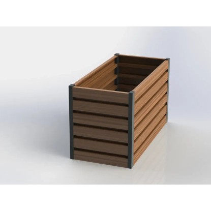 Rabata Warzywna 6-poziomów brąz 100x50x60 cm