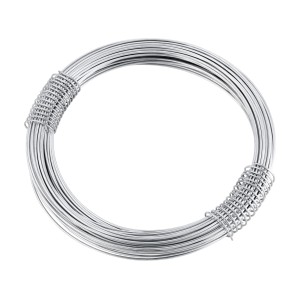 Drut wiązałkowy ocynkowany, 1,4 mm Ø, rolka 20 m, kolor srebrny, do prac w ogrodzie i majsterkowania.