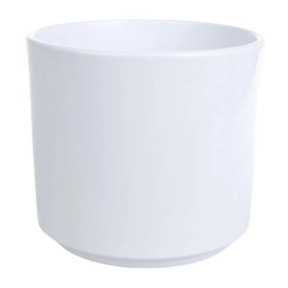 Osłonka ceramiczna Como biała błyszcząca - śr. 14 cm