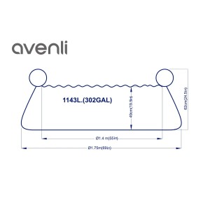 Basen z kołnierzem dmuchanym ŻABKA - śr. 175 cm, wys. 62 cm