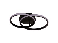 MiLAGRO Lampa sufitowa LED TITANO 12W 4000K 710lm 43x30 cm czarna