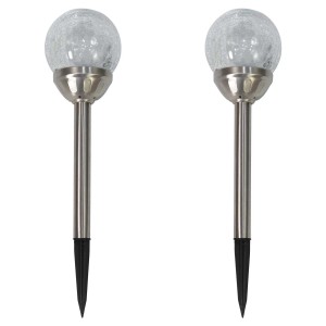 4iQ Zestaw 2 lamp solarnych RYSA o śr. 11 cm