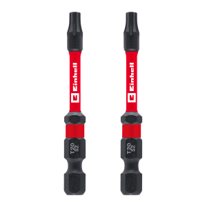 Einhell Zestaw bitów Impact, 2-częściowy, T20, 60 mm, do wkrętaków i wkrętarek akumulatorowych.