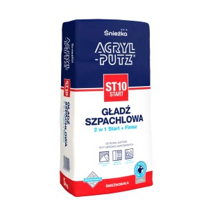 Worek gładzi szpachlowej Sniezka Acryl Putz ST10 Start, 5kg, do wnętrz.