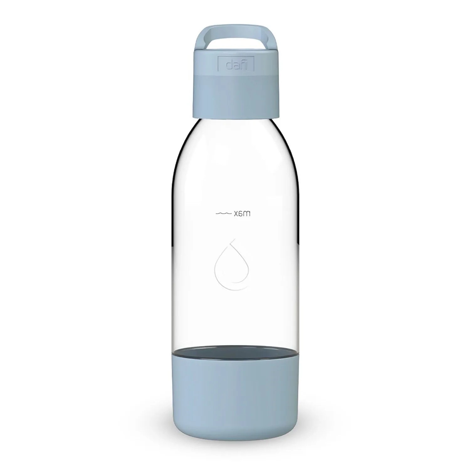 Dafi Butelka do saturatora PushAir lazurowa z uchwytem - 0,5 l