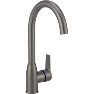 Bateria kuchenna Lattari jednouchwytowa w kolorze Gunmetal, obrotowa 360°.