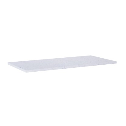 Blat Terrazzo white matt  100 x 46 x 2 cm