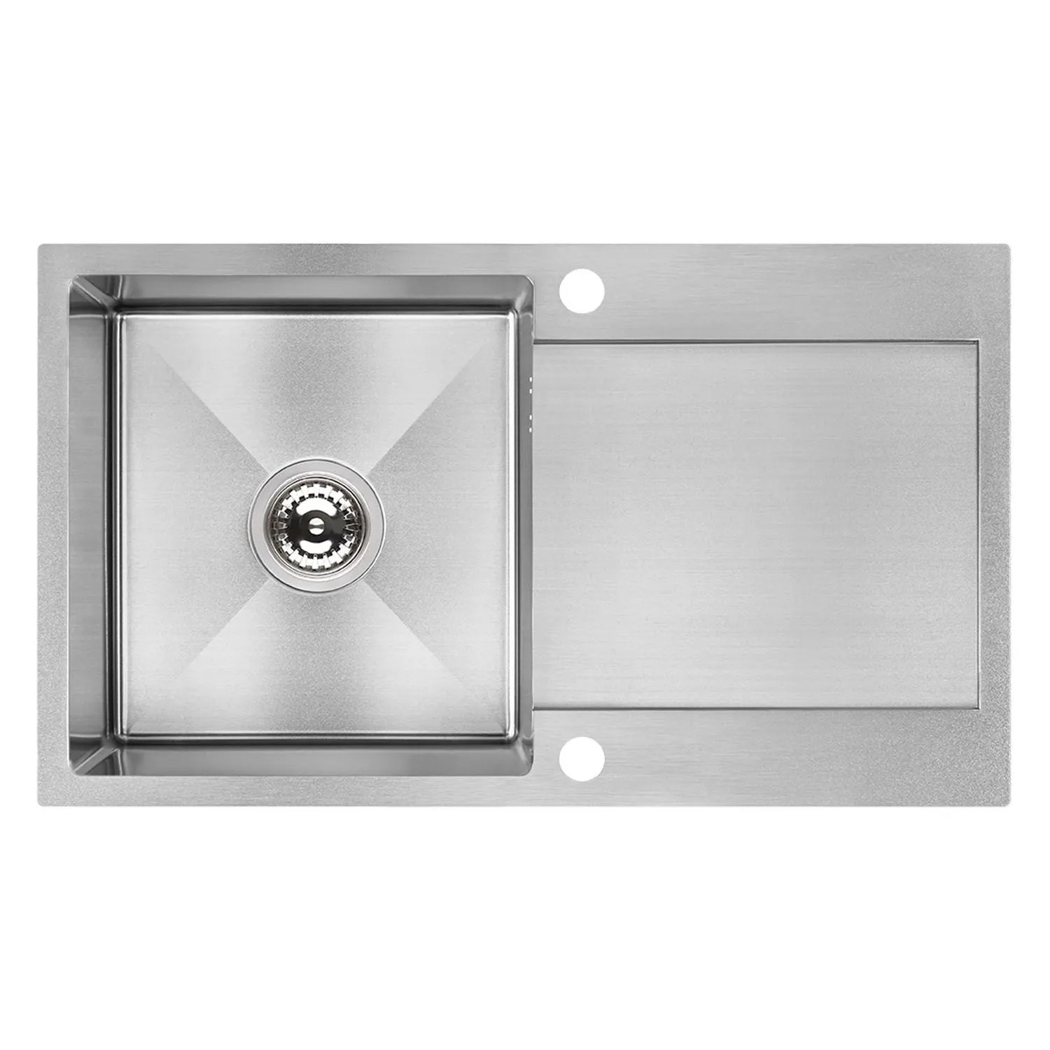 Laveo Zlewozmywak wpuszczany MARMARA 1-kom. z ociekaczem inox - 44 x 76 cm