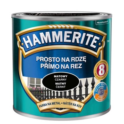 Hammerite Emalia antykorozyjna czarna matowa 250 ml