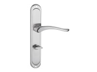 Klamka z szyldem WC Nicole nikiel szczotkowany