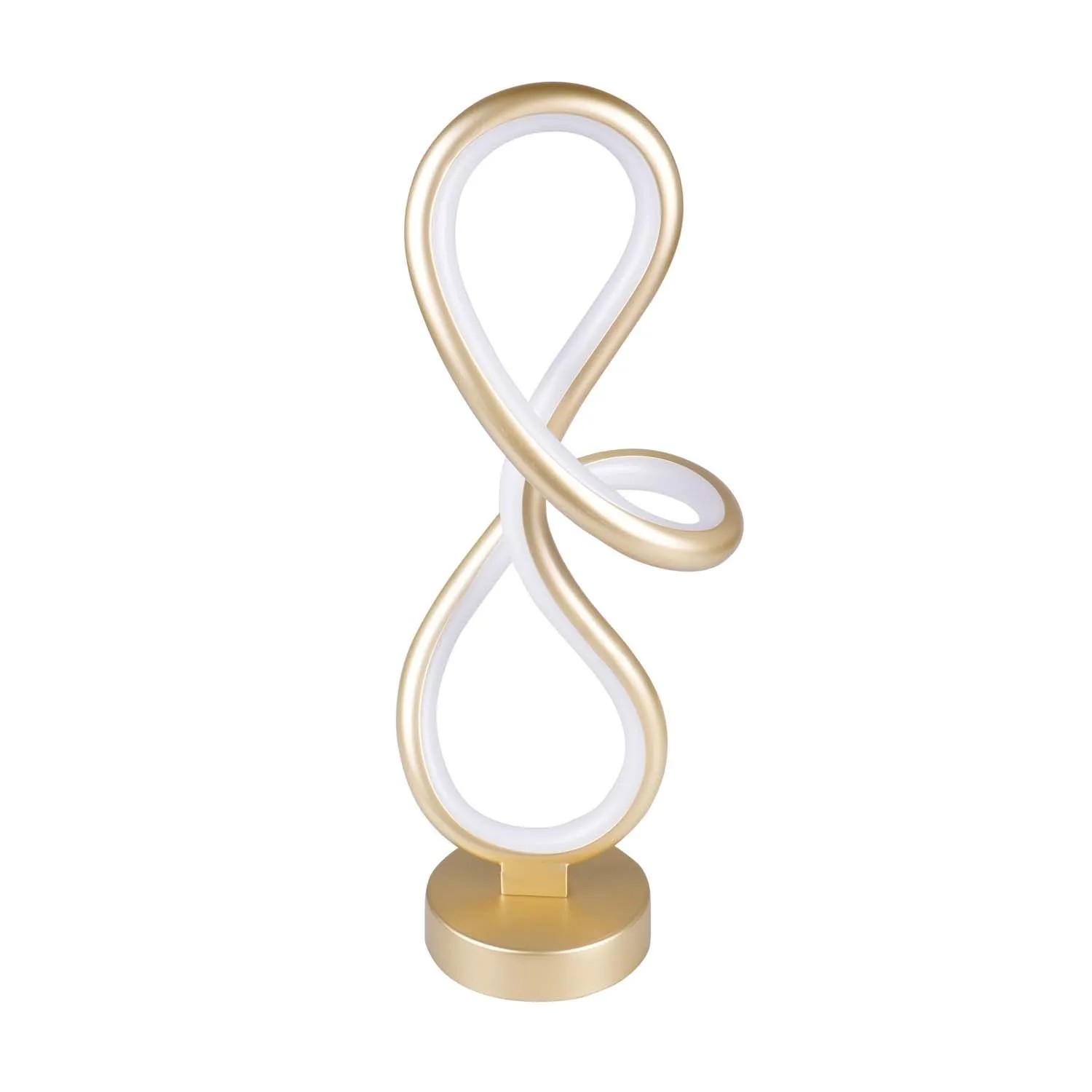 Goldlux Lampa stołowa LED WAVE 11W 3000K 1500lm wys. 45 cm złota