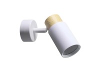 Candellux Kinkiet ROLAR 1xGU10 15W biel+drewno