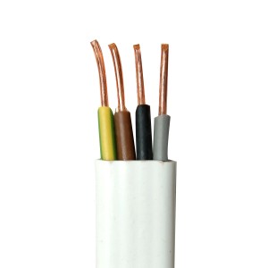 t.b.t. Kabel z czterema żyłami w różnych kolorach.