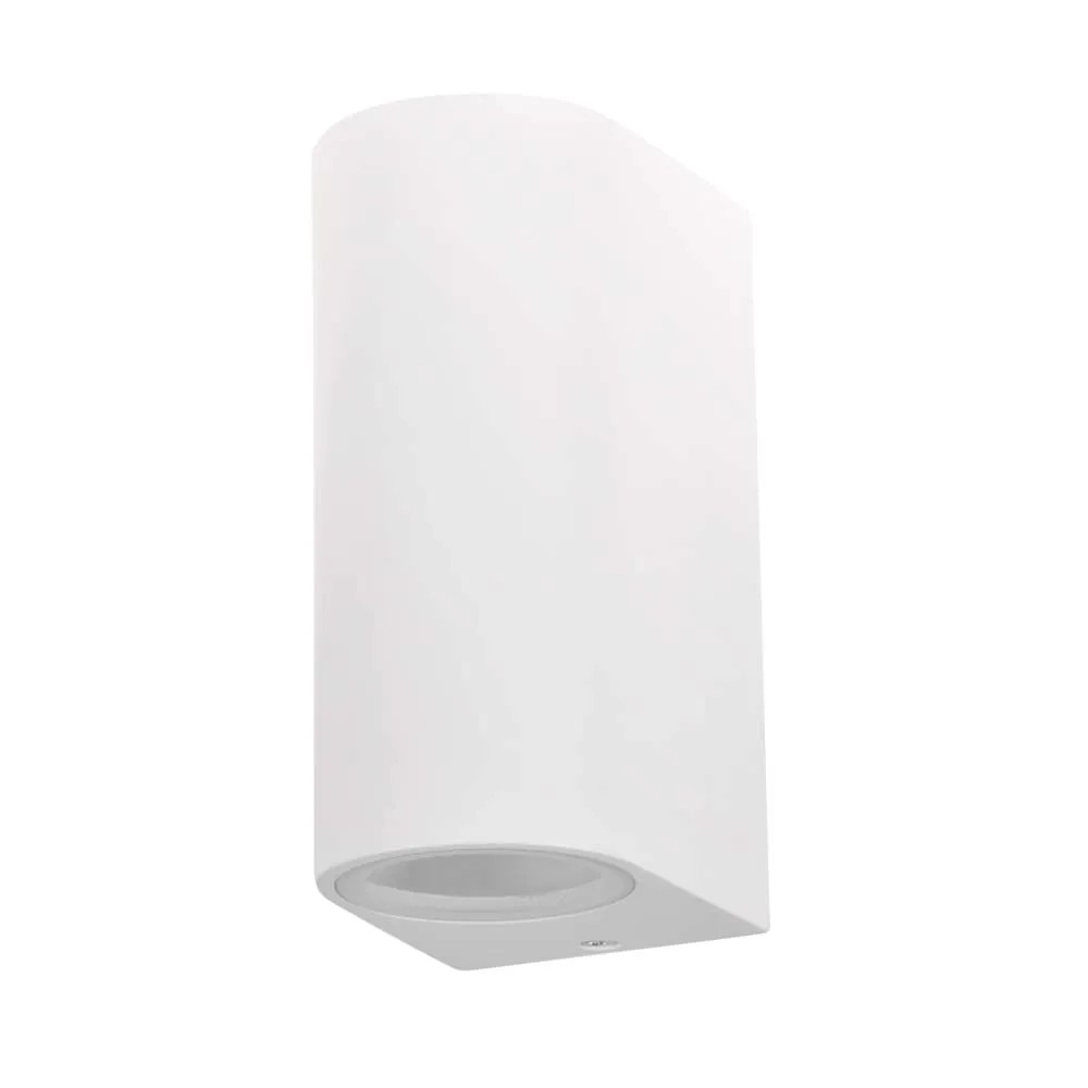 Polux Kinkiet góra/dół BOSTON aluminium okrągły biały 2x10W GU10