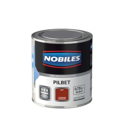 Nobiles Emalia Pilbet czerwony tlenkowy 750ml