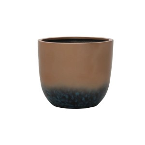 Doniczka t.b.t., brązowo-niebieska, do użytku wewnątrz i na zewnątrz.