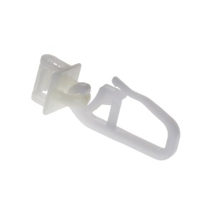 Gardinia Klick-Gleiter, opakowanie 25 szt., białe, do szyn karniszowych.