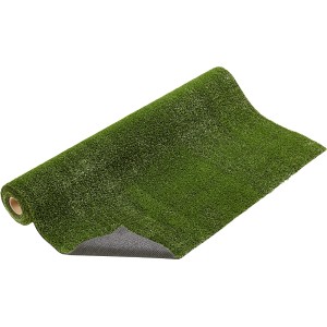 Zwinięta zielona sztuczna trawa, 1x3 m, na balkon, taras i do ogrodu.