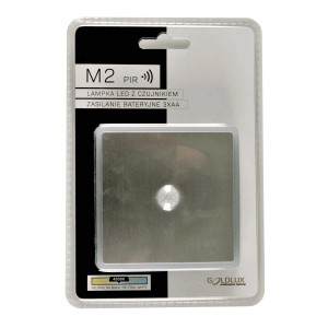 Goldlux Lampka podświetlająca LED M2 3xAA czujnik PIR 4500K 28lm