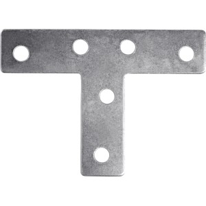 Łącznik płaski T, ocynkowany, 70x35x15 mm, do mocowania połączeń T i czołowych.