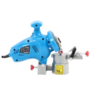 Niebieska ostrzałka do łańcuchów pilarek, akcesoria do pilarek.