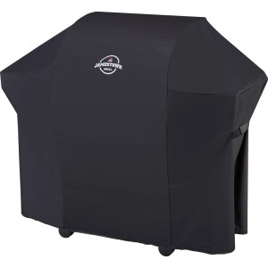 Czarny pokrowiec na grill t.b.t. do ochrony grilla i akcesoriów.