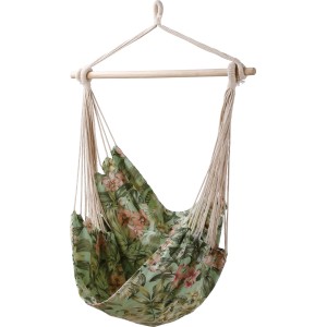 Krzesło wiszące we wzory kwiatowe, z kategorii "Fotele wiszące".