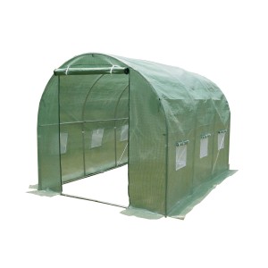 Zielony tunel foliowy t.b.t. do ogrodu.