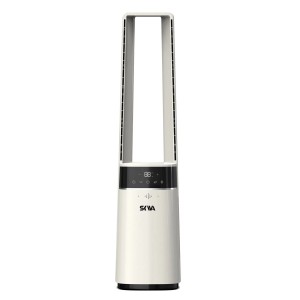 Ferretti Wentylator bezłopatkokowy z pilotem 90,5cm, 80W biały led